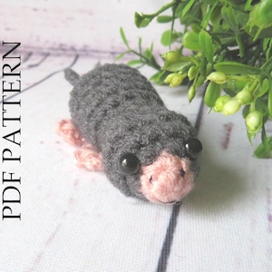 Crochet Maulwurf Freund - PDF Pattern in Englisch, DIY Anleitung zum Selbermachen!