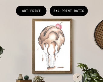 Delish - En digital nedladdningsbar utskrift, utskrift i 3:4-förhållande (15 x 20 cm, 23 x 30 cm, 30 x 40 cm, 35 x 50 cm, 46 x 60 cm och 61 x 76 cm)