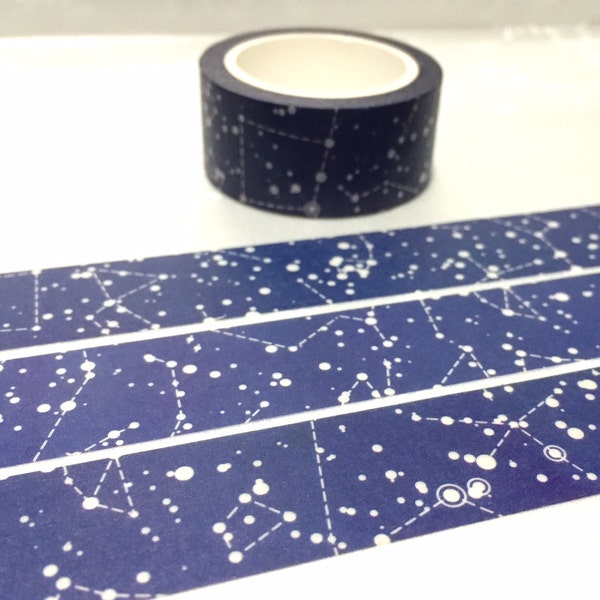 sparkle night star night washi tape 10M blue night fancy night starry night constellation masking tape universe little star sticker tape