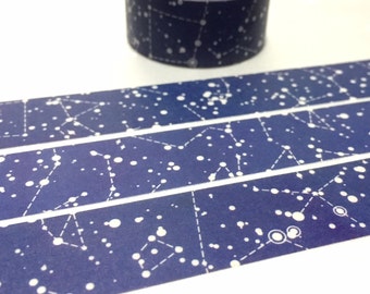 sparkle night star night washi tape 10M blue night fancy night starry night constellation masking tape universe little star sticker tape