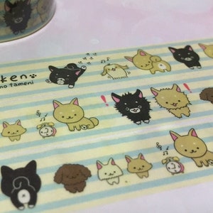 schattige hond washi-tape 5 m schattige hond straathond baby puppy cartoon hond masking sticker tape kawaii hondenplanner hondendagboek hondenliefhebber cadeau