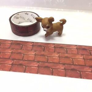 red brick washi tape 3M raw brick pattern brick house wall sticker classic brick wall paper masking tape doll house toy house decor gift image 3