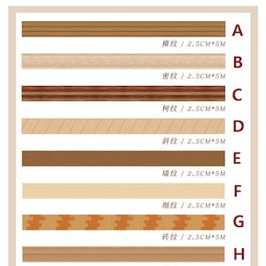 Holzmuster Washi Tape 5M Holzboden Textur Beige Boden khaki Spielzeug Haus Klassiker Holzboden Holzwand Puppenhaus Dekor Aufkleber Geschenk Bild 10