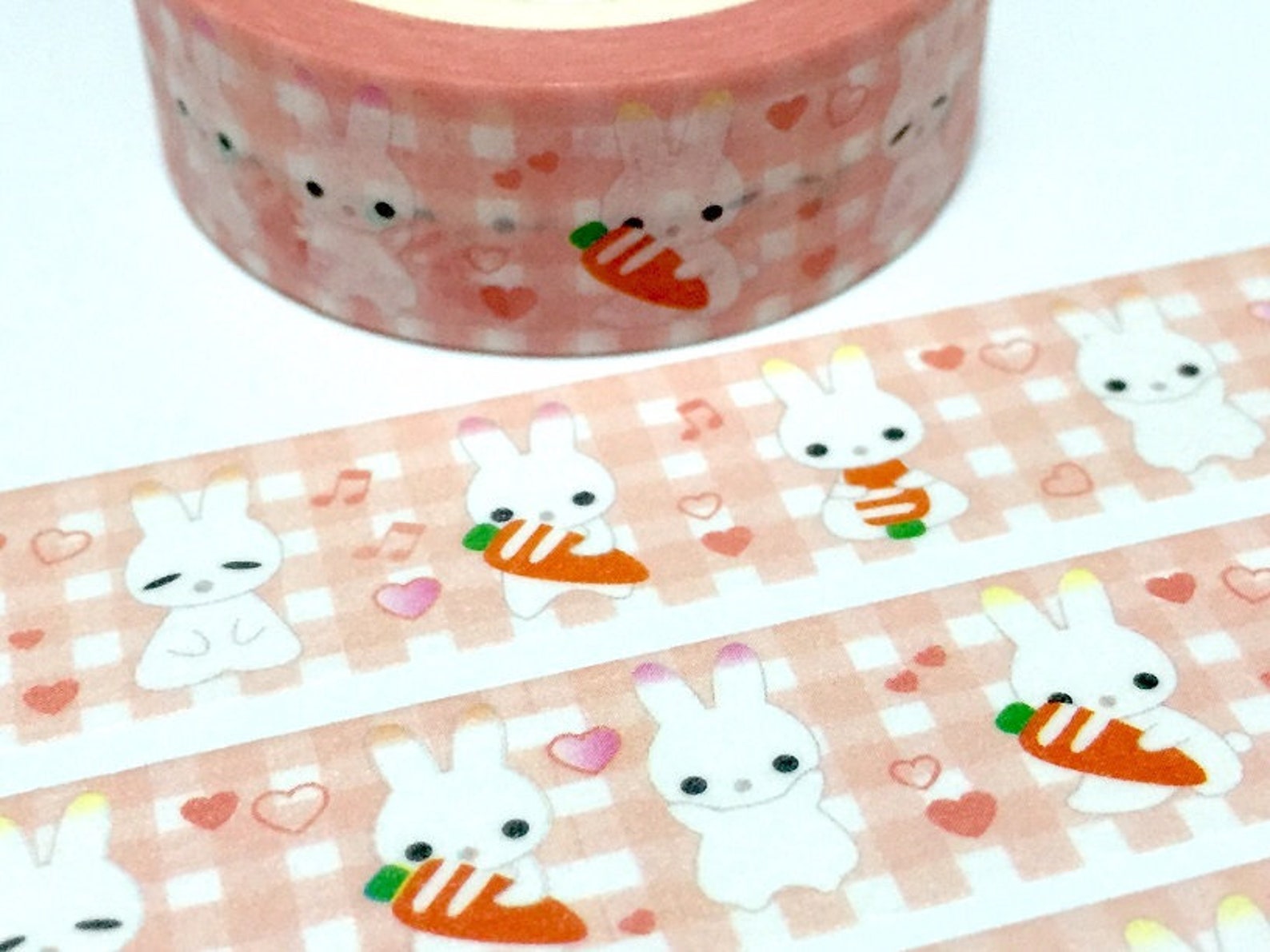 Carrot Rabbit washi tape 8M rabbit themed cute farm animal Etsy