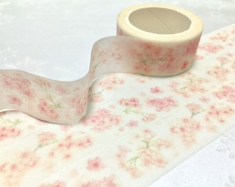 cherry blossom flower washi masking tape 2cm x 6M Sakura park Spring pink scenery Japanese traditional flower Japan culture deco gift tape