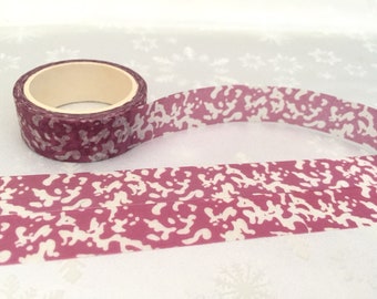 white pink animal skin pattern washi tape 5M rosettes abstract animal background leopard wild gift wrapping decor sticker tape