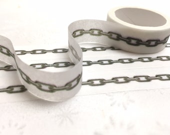 Chain Washi tape 5M x 15mm 2D chain paper chain fanny chain prank chain prank projiect funny decor masking tape gift hack wapping
