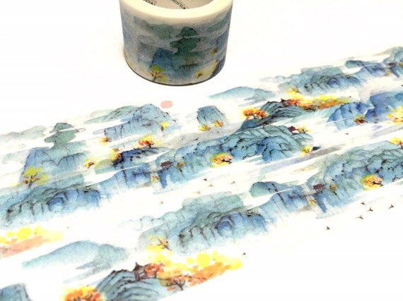 Washi Tape Watercolor Painting 