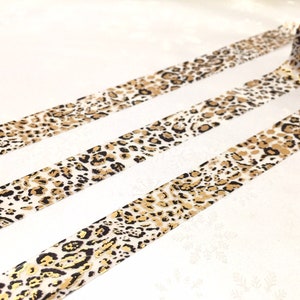 Gold Leoparden Muster Washi tape 3M Rosetten Tierhaut Classic Leopard deko gold foiled Sticker tape ooak delux geschenkverpackung dekor Bild 4