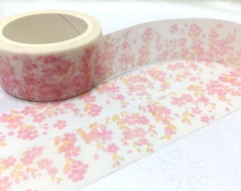 cherry blossom flower washi masking tape 2cm x 6M Sakura park Spring pink scenery Japanese traditional flower Japan culture deco gift tape