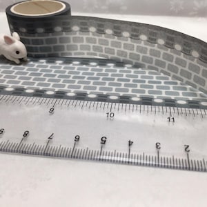 5M vintage brick washi tape wall tiles Korean brick Chinese brick old brick grey brick doll house wall garden wallpaper sticker tape gift