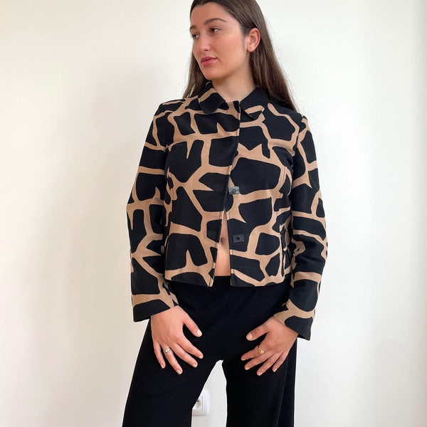 Vintage Alberta Ferretti Giraffe Print Jacket