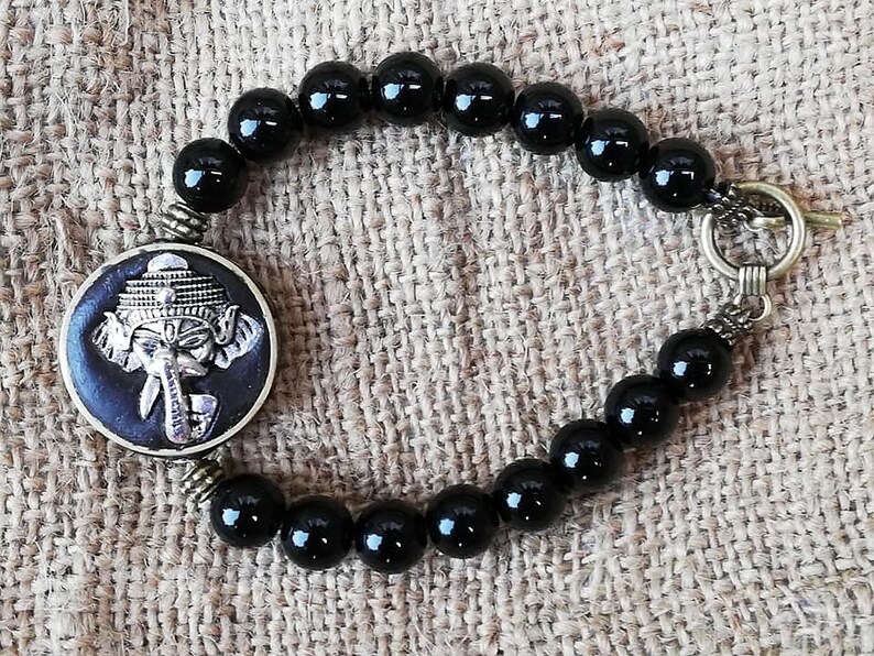 Super gave hand gemaakte armband met Ganesha kraal voor man en vrouw.