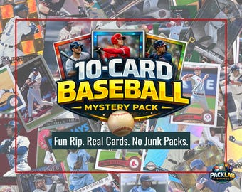 Baseball Mystery Pack | 10 Karten, echte Sportkarten, kein Junk