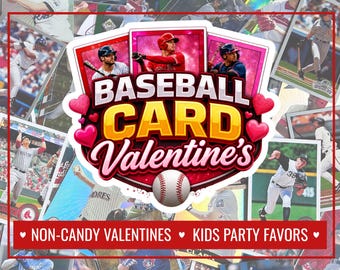 Baseball Card Valentine Packs - 10er-Set