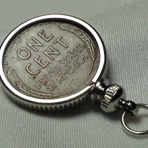 WHEAT PENNY Charm Bezel, Birthday, Anniversary, Birth Year, Bracelet Charm, Anniversary Gift, Wedding, Necklace Charm, Lucky Penny, old coin