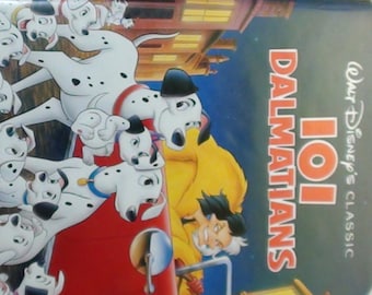 VHS 101 Dalmatians Walt Disney Classic's Black Diamond Animated Movie, Disney video, Disney Movie, collectible vhs tape, Disney Collectibles