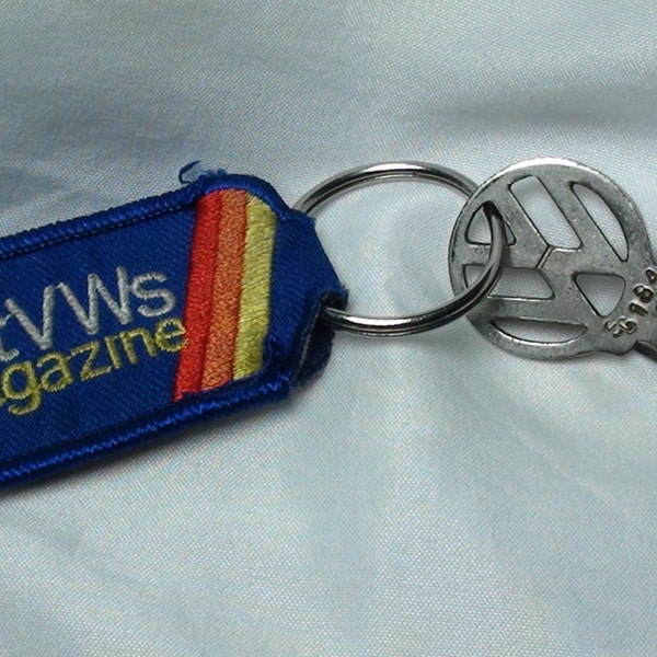 Photograph of VOLKSWAGEN car keys on hotVWs keychain, VW bug keys, classic cars key, old car key, dream car, car lovers, gear heads, vintage