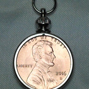 Penny Charm Bezel, Birthday, Anniversary, Birth Year, Bracelet Charms, Anniversary Gifts, Wedding, Necklace charms, Lucky Penny, unique gift