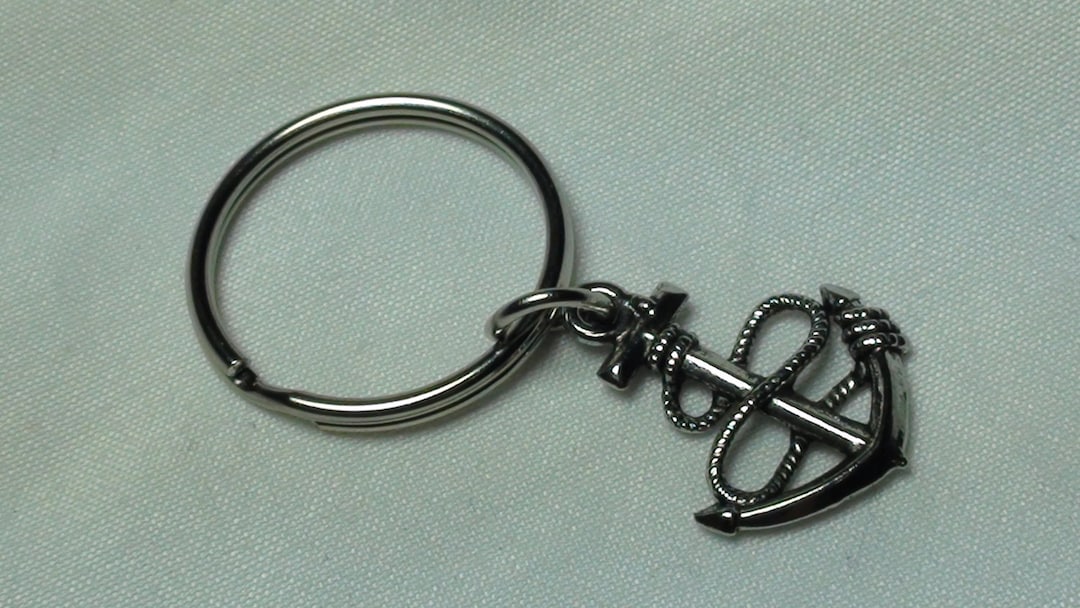 Anchor Keychain Nautical Keychains Gifts With Anchors Etsy