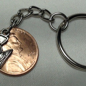 Lucky Penny na zamek błyskawiczny ciągnąć z urokiem ryby, Penny szczęście, urok powodzenia, torba na zamek błyskawiczny ciągnąć, zamek pull, pływać torba, nowe prezenty Mama, unikalne