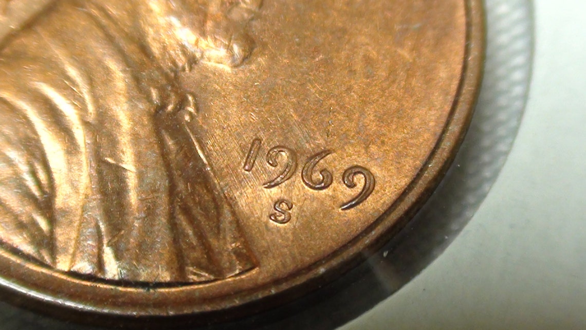 1969 S DDO Penny Doubled Die Error Coin Collectible Coins Etsy