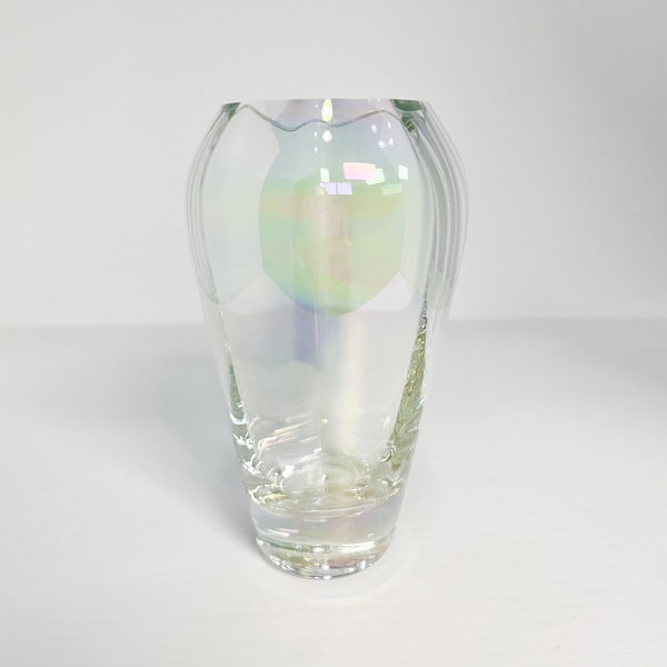 Vase en cristal opalescent Krosno