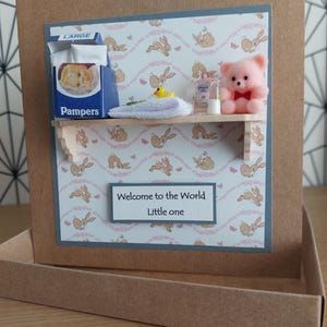 nieuwe babykaart - nieuwe ouders - babyjongen - babymeisje - babyshower - geboorte gefeliciteerd - familie - boxed - gepersonaliseerd