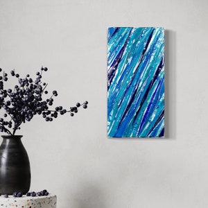 Glass art Modern glass wall art Fused glass wall art Ocean glass wall art Living room wall art Office wall art Beach house wall art