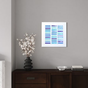 Modern blue art Glass wall art 3D wall art Modern glass art Fused glass wall art Contemporary glass wall art Wall sculpture Office wall art