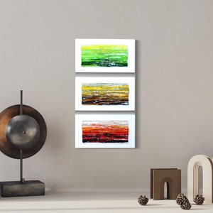 Modern glass art Fused glass wall art Glass wall art Small horizontal wall art Living room wall art