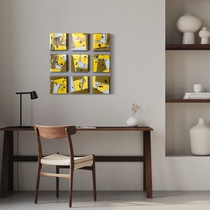 Glass art Mid century modern wall art Modern glass art Fused glass art Geometric design Office wall art Contemporary art