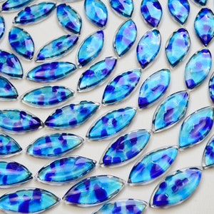Modern glass art Fused glass wall art Contemporary glass art Ocean glass wall art Coastal wall art Blue wall art Glass art