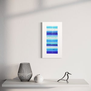 Glass wall art Ocean decor Beach wall art Coastal decor Ocean art Large art Modern art Office wall art Vertical wall art Fused glass art