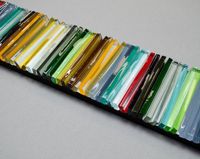 Fused Glass Wall Art Modern Glass Art 3D Wall Art Wall Sculpture Glass