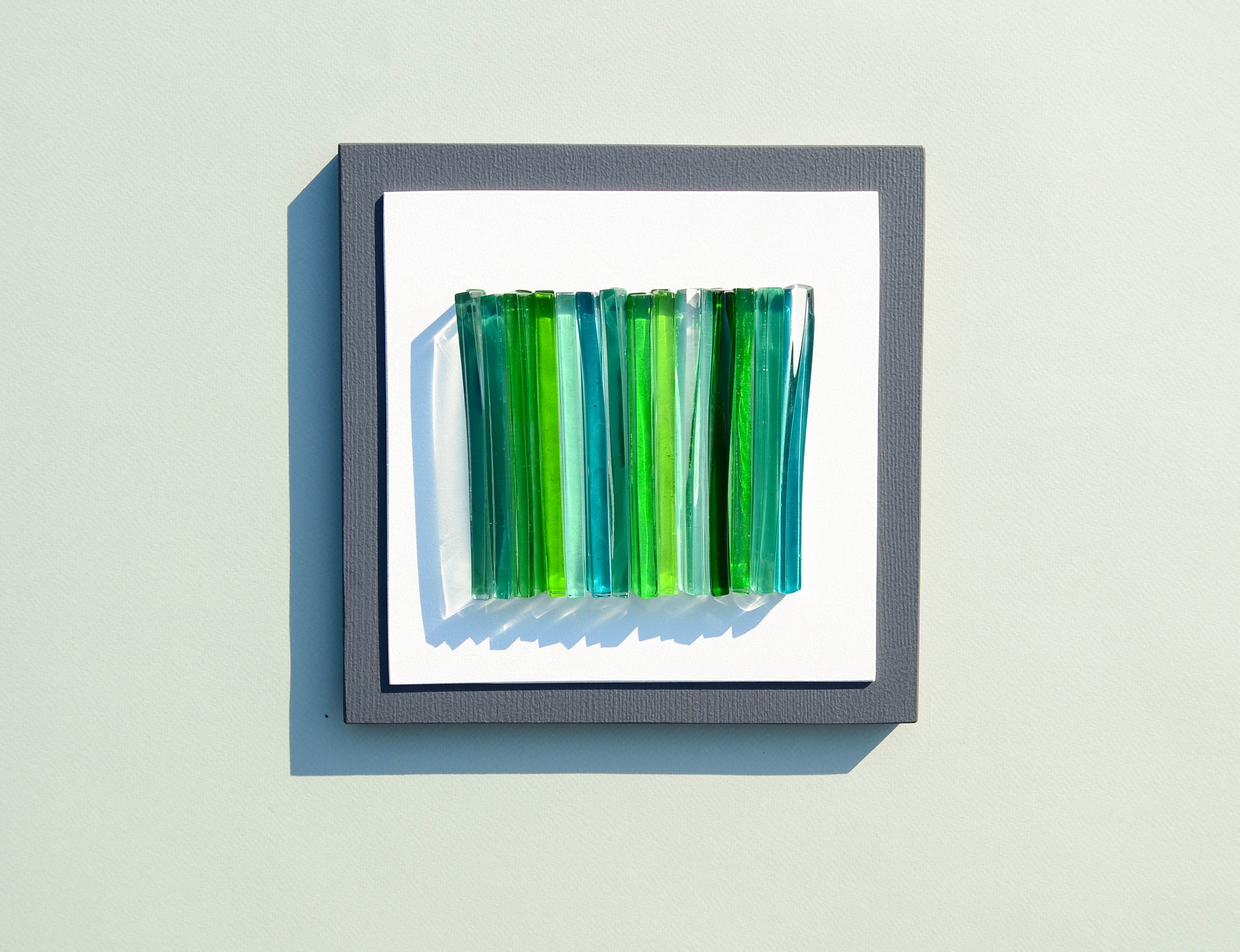 3d Wall Art Wall Sculpture Glass Wall Art Green Art Wall Panel Etsy
