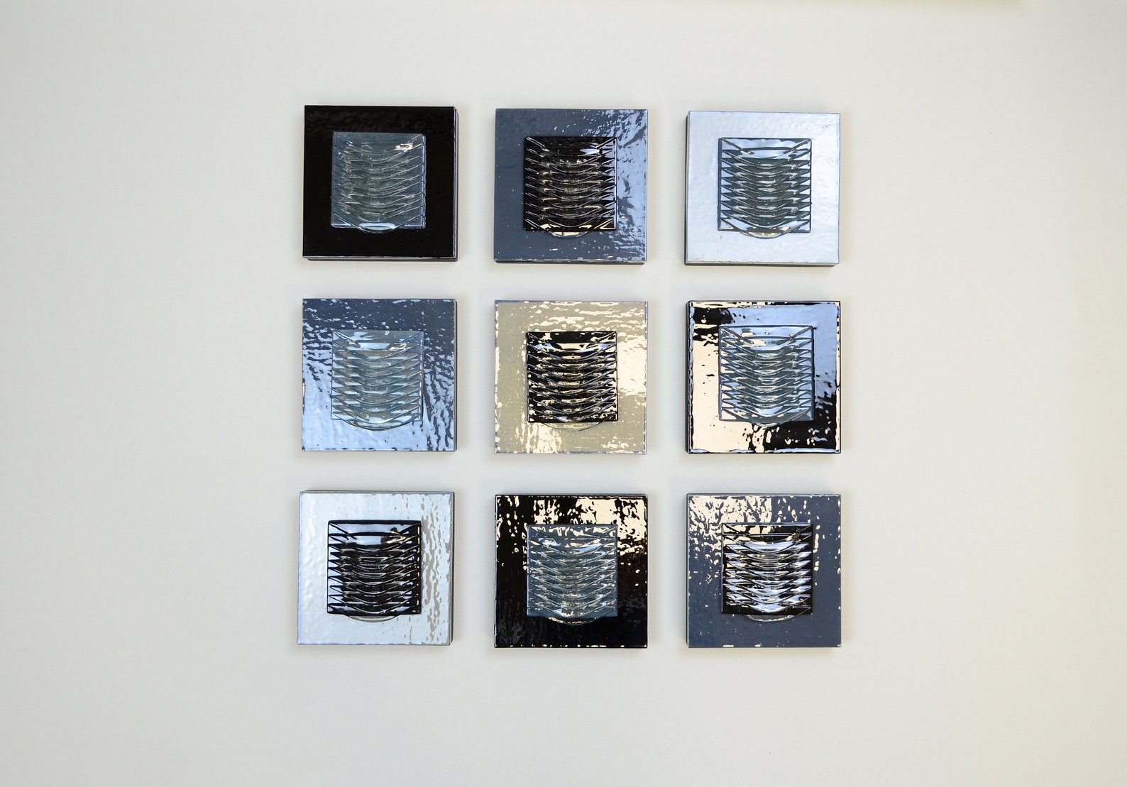 Modern Glass Art Contemporary Glass Wall Art Glass Art Fused Etsy