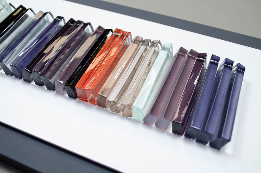 Modern Glass Wall Art Fused Glass Art 3D Glass Wall Art Office Wall Art