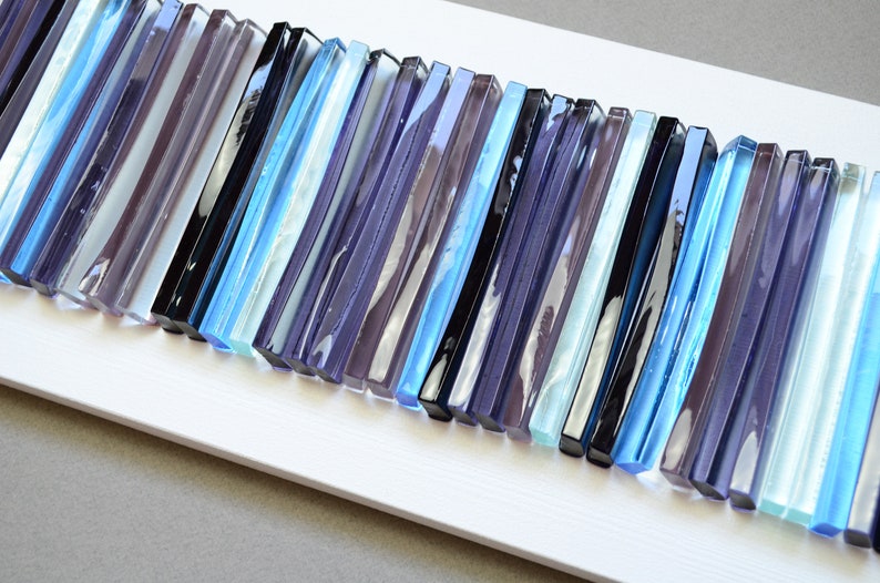 Modern Glass Art 3D Wall Art Glass Art Fused Glass Wall Art Etsy