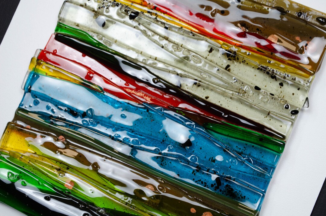 Fused Glass Wall Art Glass Wall Art Modern Glass Art Living Room Wall