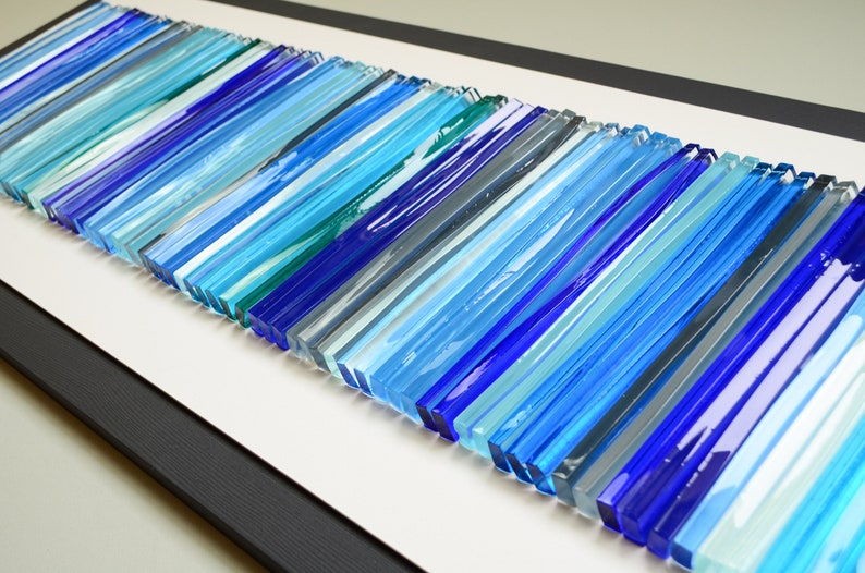 Large Glass Wall Art 3D Wall Art Modern Glass Art Glass Art Etsy