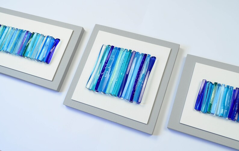 Large Glass Wall Art Horizontal Wall Art 3D Wall Art Fused Etsy UK