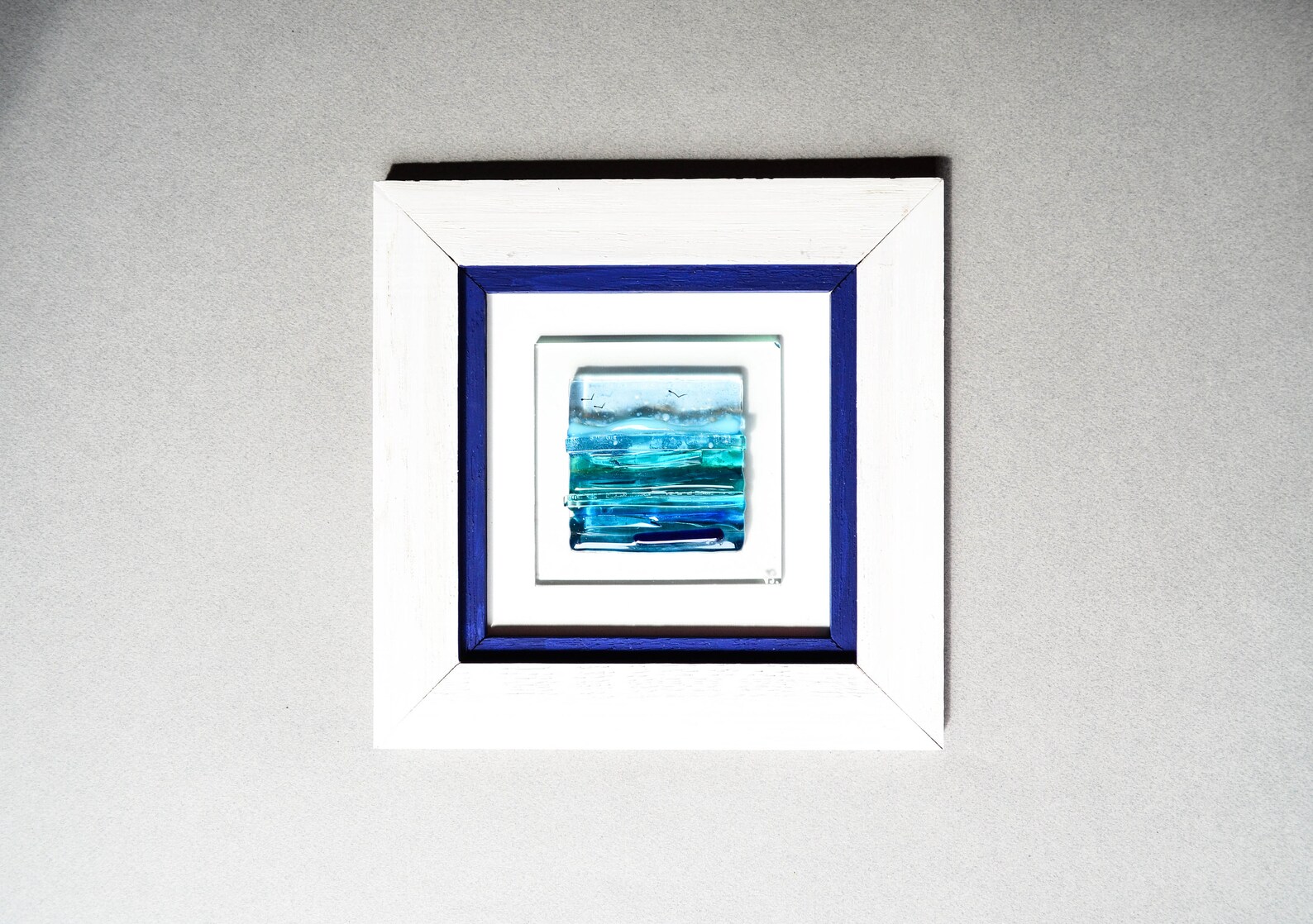 Glass Wall Art Ocean Art Ocean Glass Art Modern Art Fused Etsy