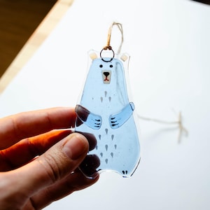 Bear Holiday ornaments Holiday decor Christmas decorations Fused glass ornaments Glass ornaments Christmas gifts Personalised ornaments image 20