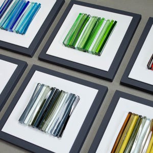 3d wall art Glass art Panel wall art Fused glass wall art Wall sculpture modern Modern glass art Contemporary glass art Red wall art