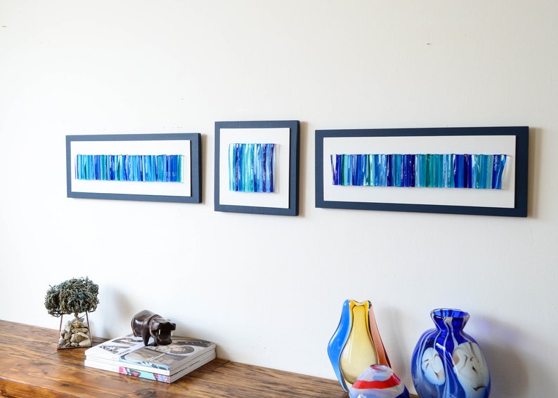 Large Glass Wall Art Horizontal Wall Art 3D Wall Art Fused Etsy UK