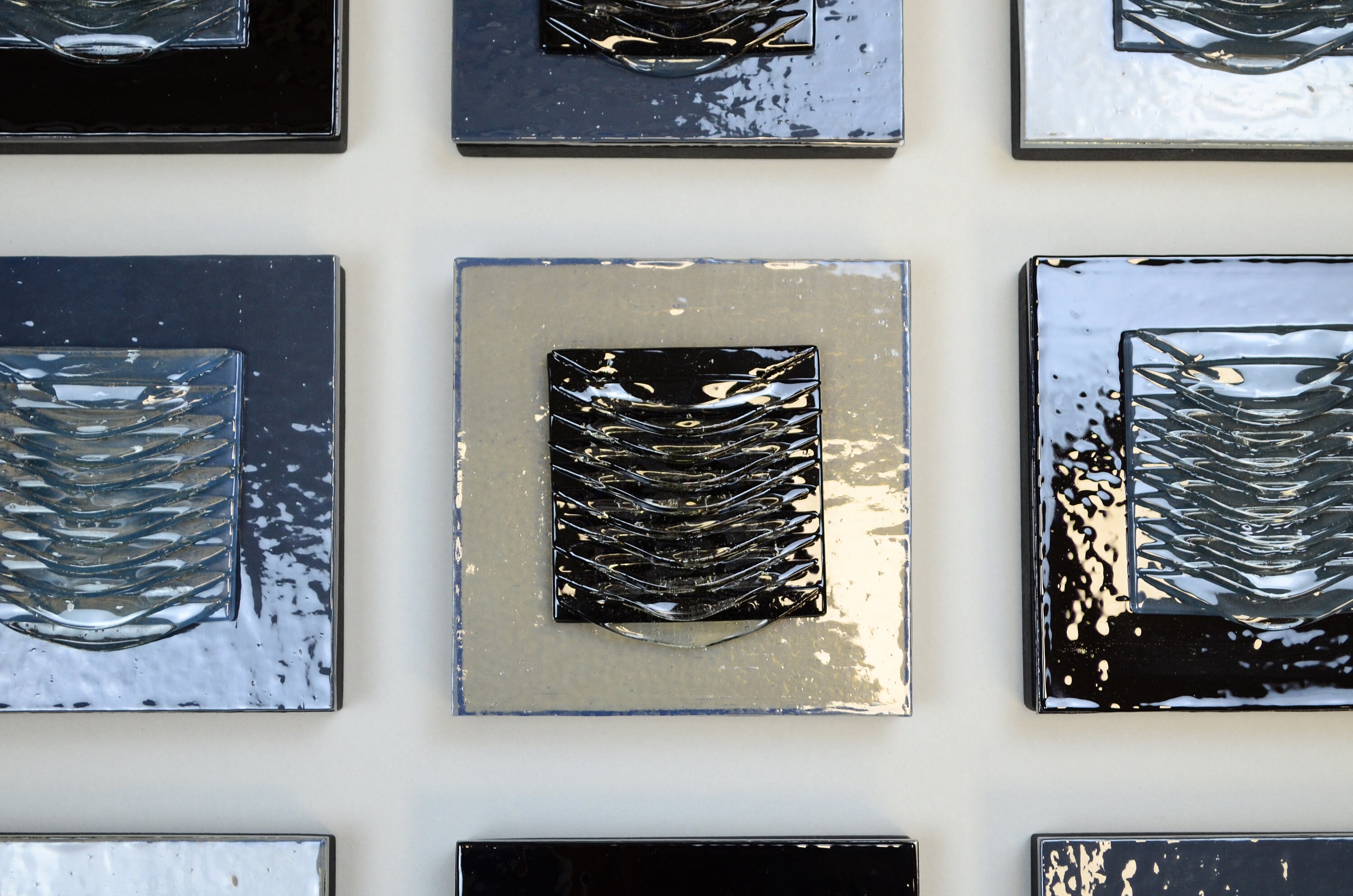 Modern Glass Art Contemporary Glass Wall Art Glass Art Fused Etsy