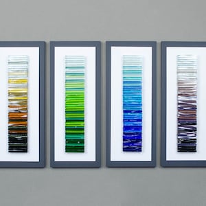 Modern glass art Green wall art 3D wall art Glass art Fused glass wall art Contemporary wall art Wall sculpture Living room wall art