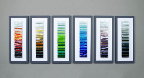 Modern glass art Green wall art 3D wall art Glass art Fused glass wall art Contemporary wall art Wall sculpture Living room wall art