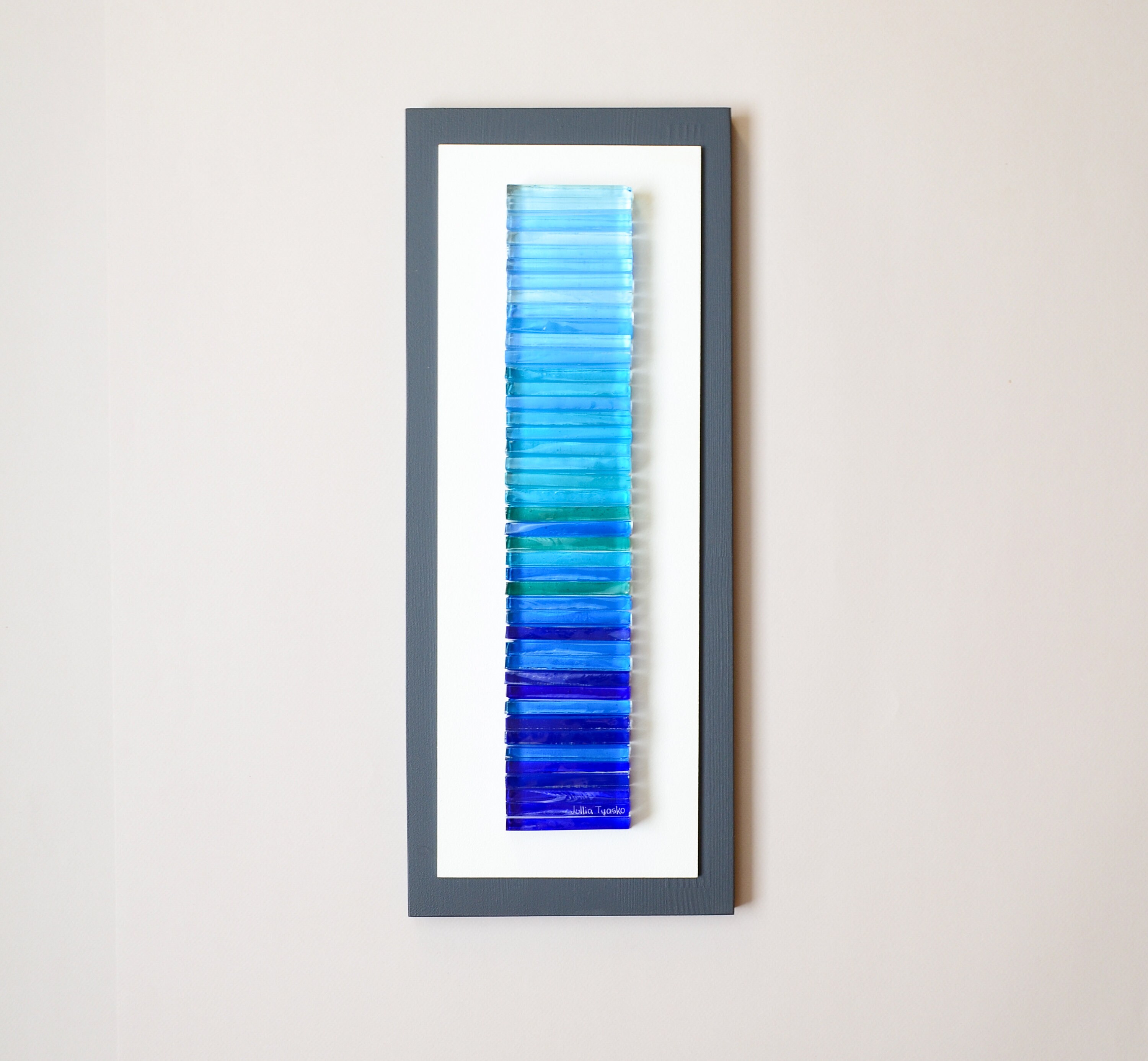 Modern Art Vertical Wall Art Fused Glass Wall Art Abstract Etsy Australia
